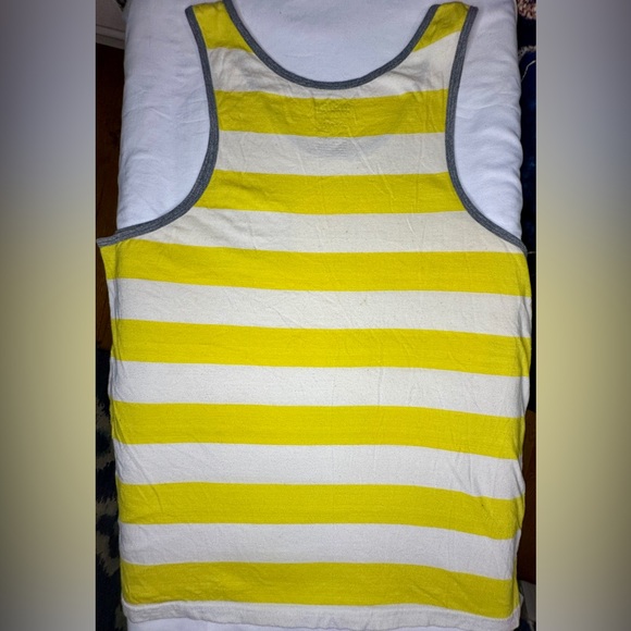 Urban Pipeline Men’s Large Sleeveless Summer Muscle Shirt Tank Yellow White Gray - Picture 2 of 6